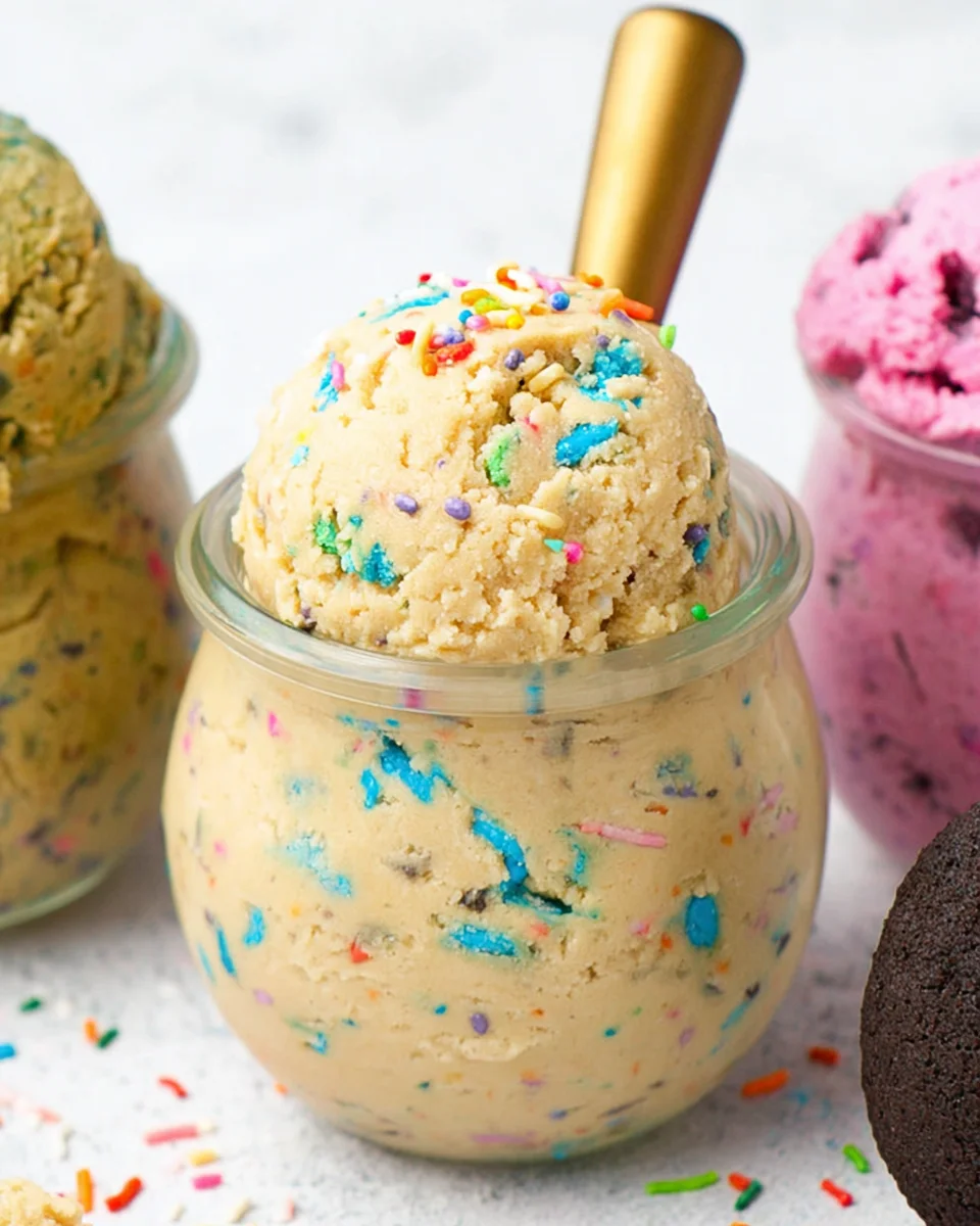 Birthday Cake Protein Cookie Dough