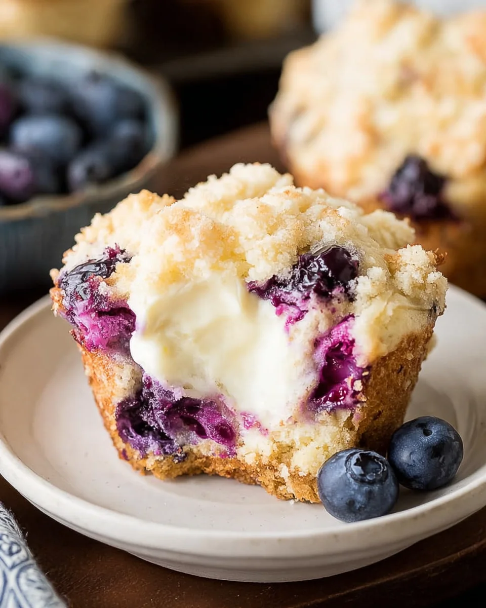 Blueberry Cream Cheese Muffins