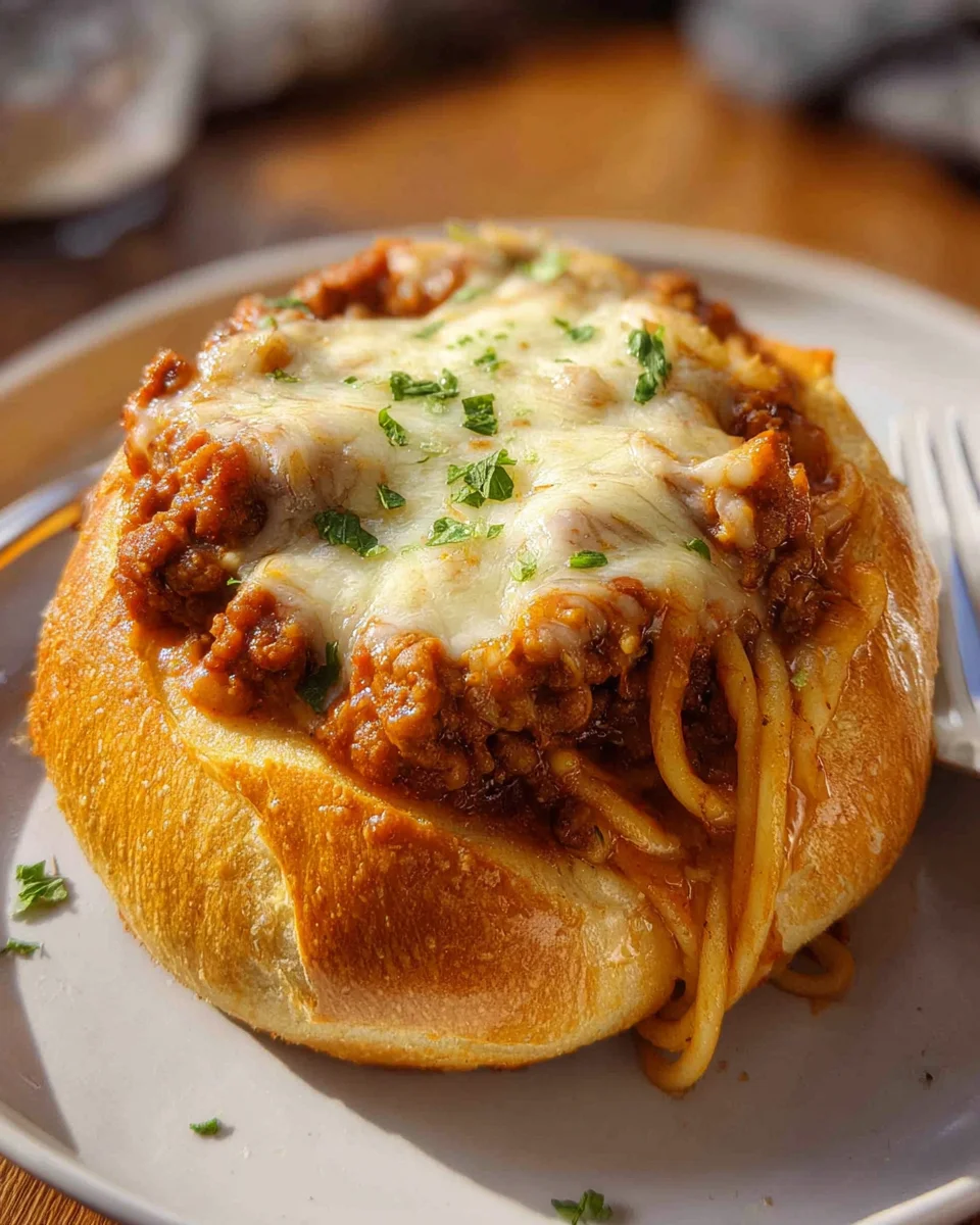 Bread Bowl Spaghetti 18 Bread