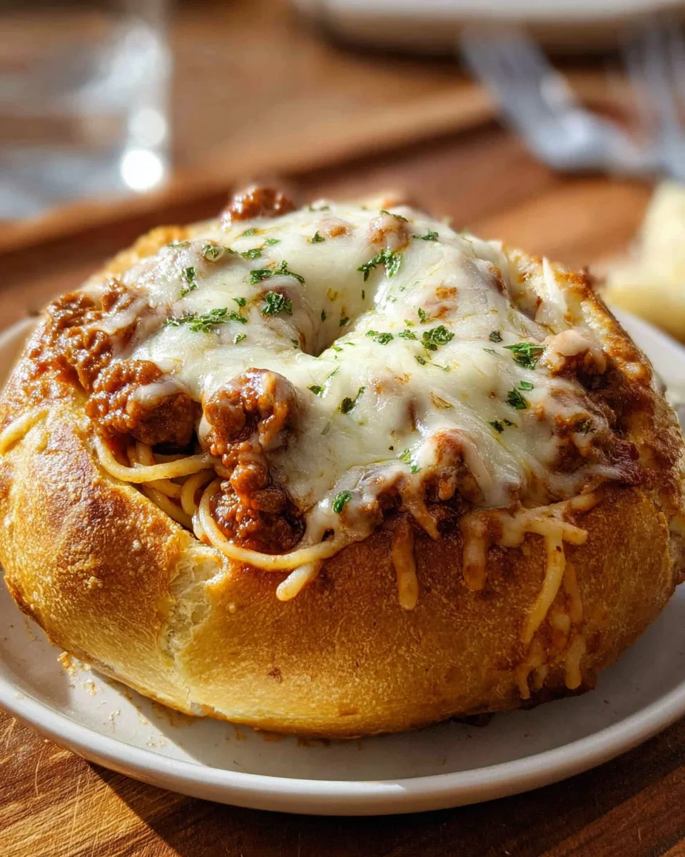Bread Bowl Spaghetti 19 Bread