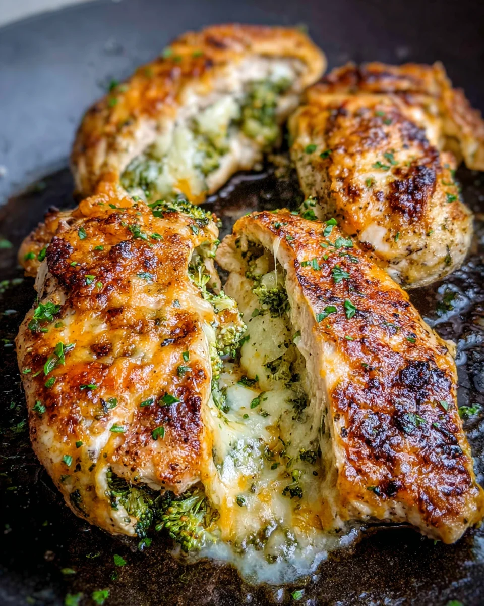 Broccoli Cheddar Stuffed Chicken Breasts
