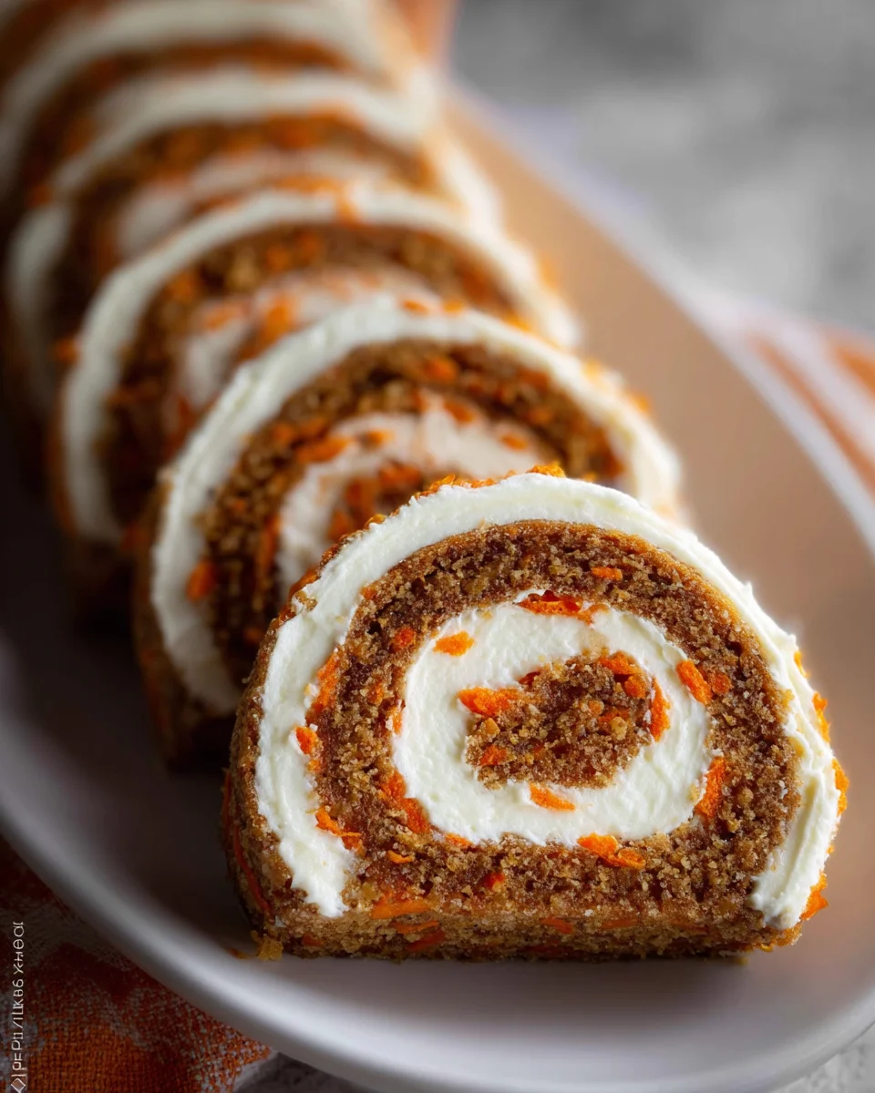 Carrot Cake Roll 25 Carrot Cake Roll