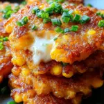 Cheesy Corn Fritters