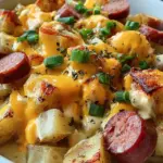 Cheesy Ranch Potatoes and Smoked Sausage