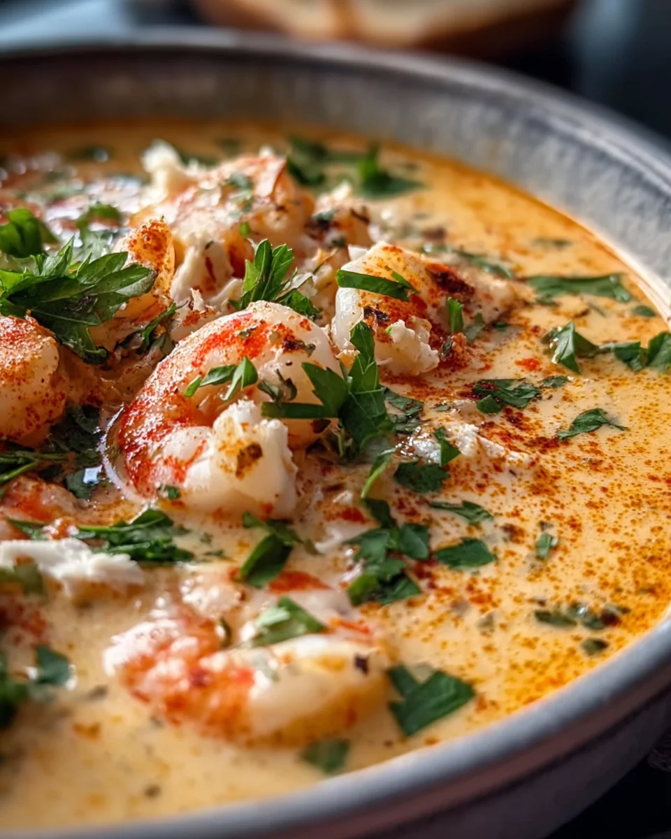 Crab and Shrimp Seafood Bisque 25 Crab