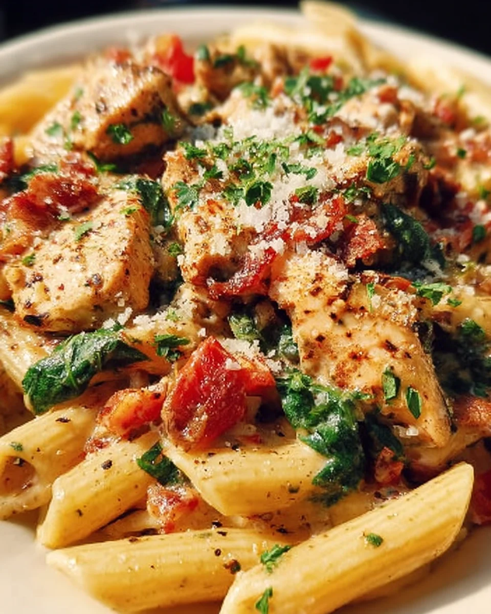 Creamy Chicken Pasta with Bacon