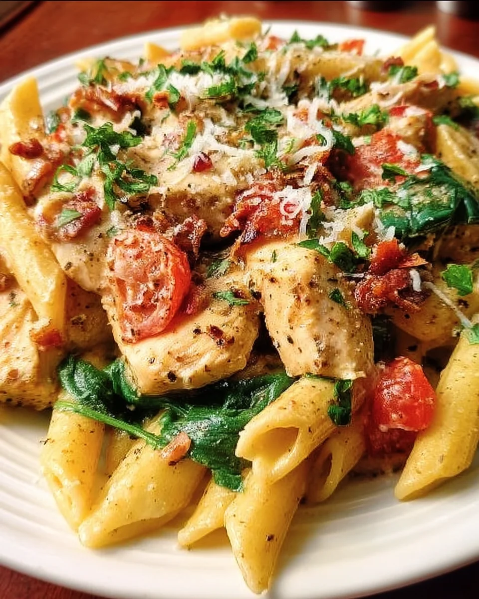 Creamy Chicken Pasta with Bacon 21 Creamy