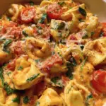 Creamy Tortellini with Tomatoes