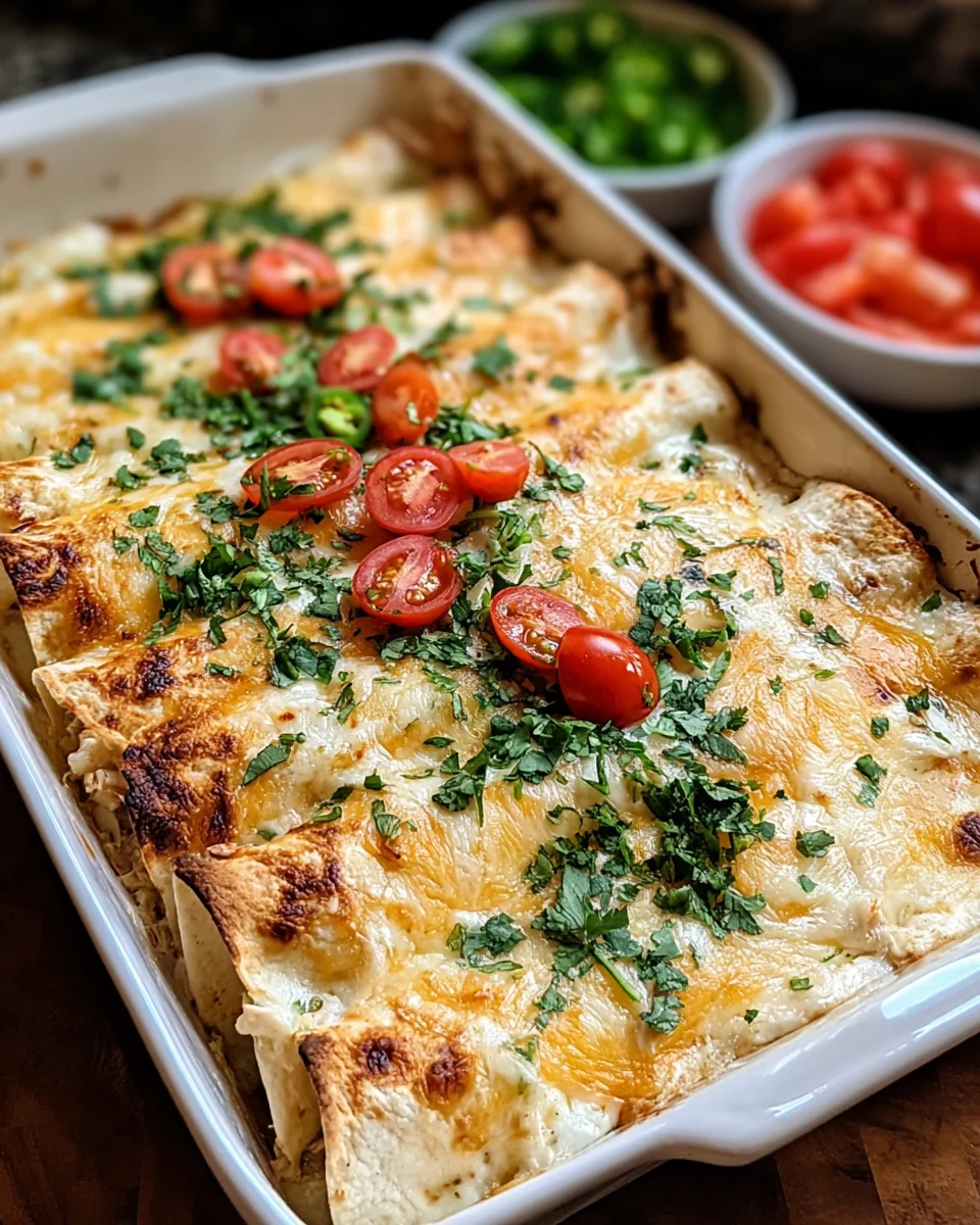 Creamy White Chicken Enchiladas 20 Creamy White Chicken Enchiladas