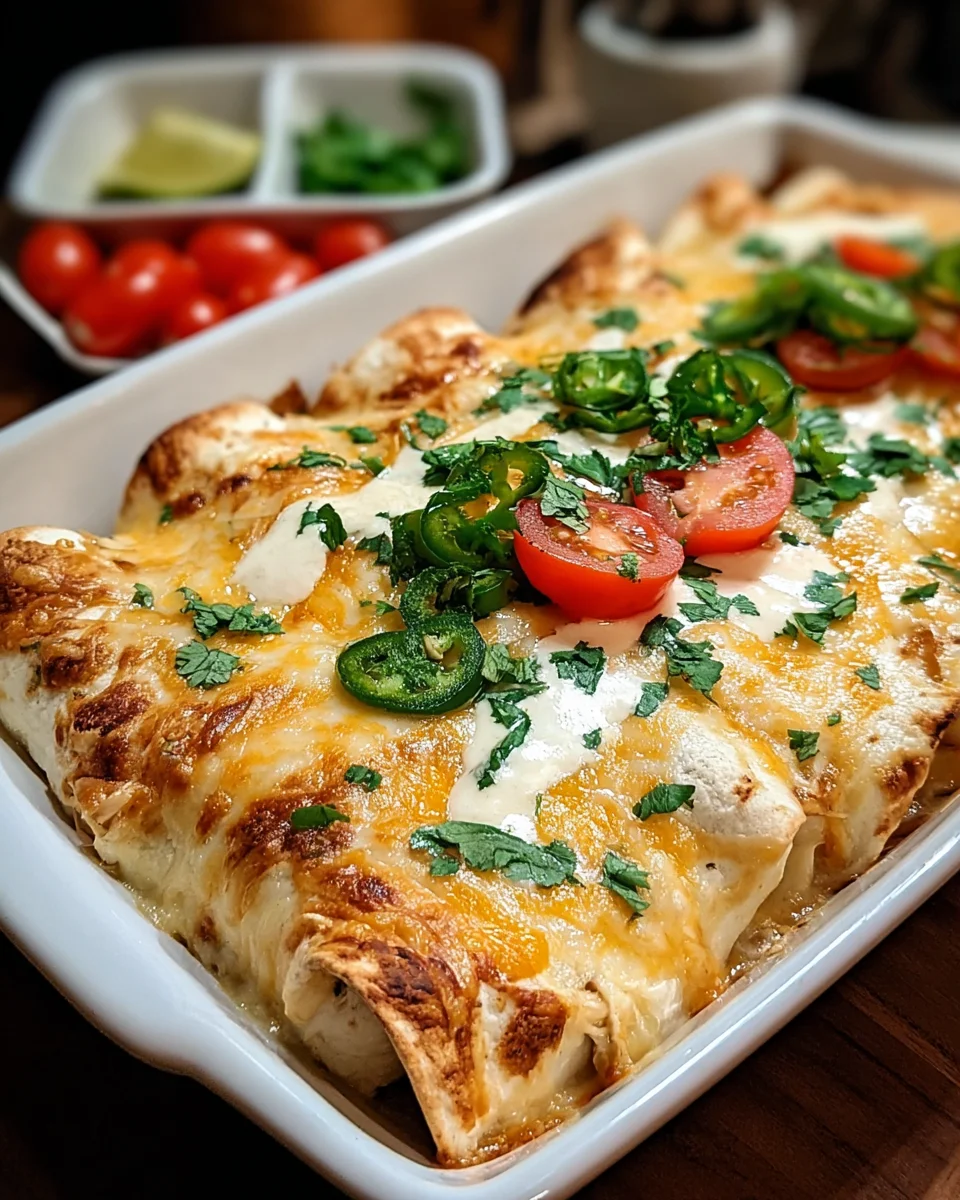 Creamy White Chicken Enchiladas 17 Creamy