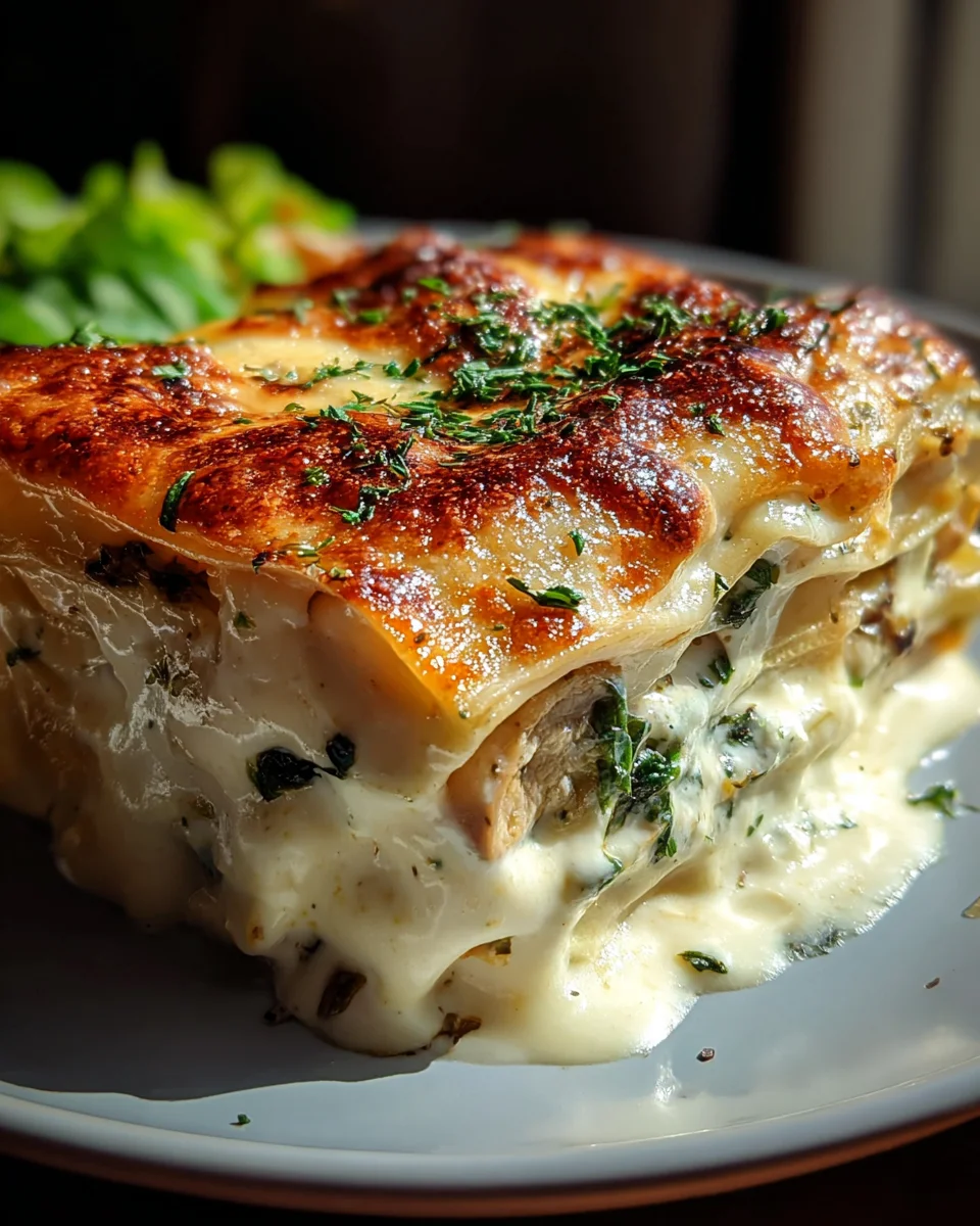 Creamy White Lasagna Delight