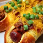 Crescent Roll Chili Dog Delight