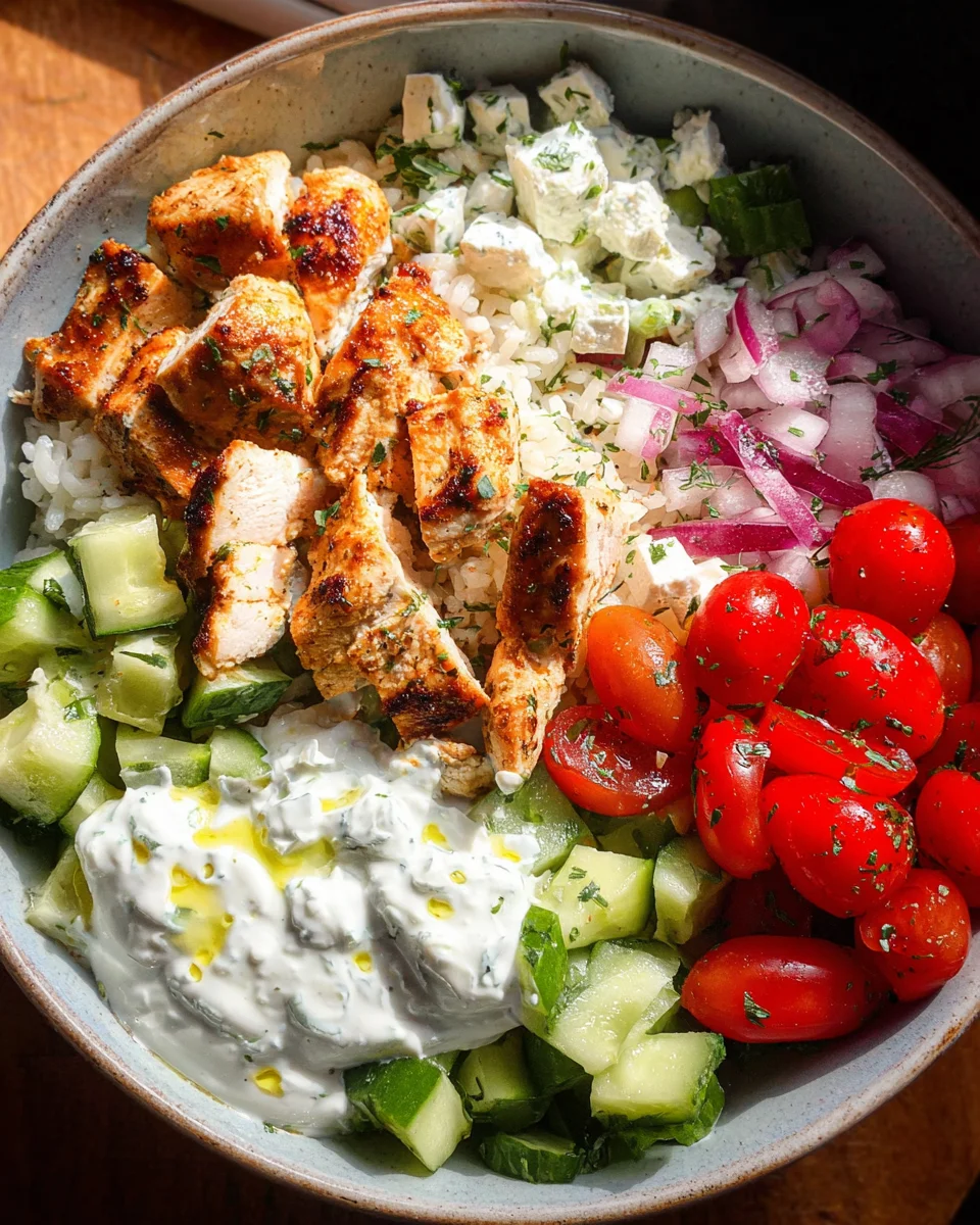 Greek Chicken Bowls 27 Greek Chicken Bowls