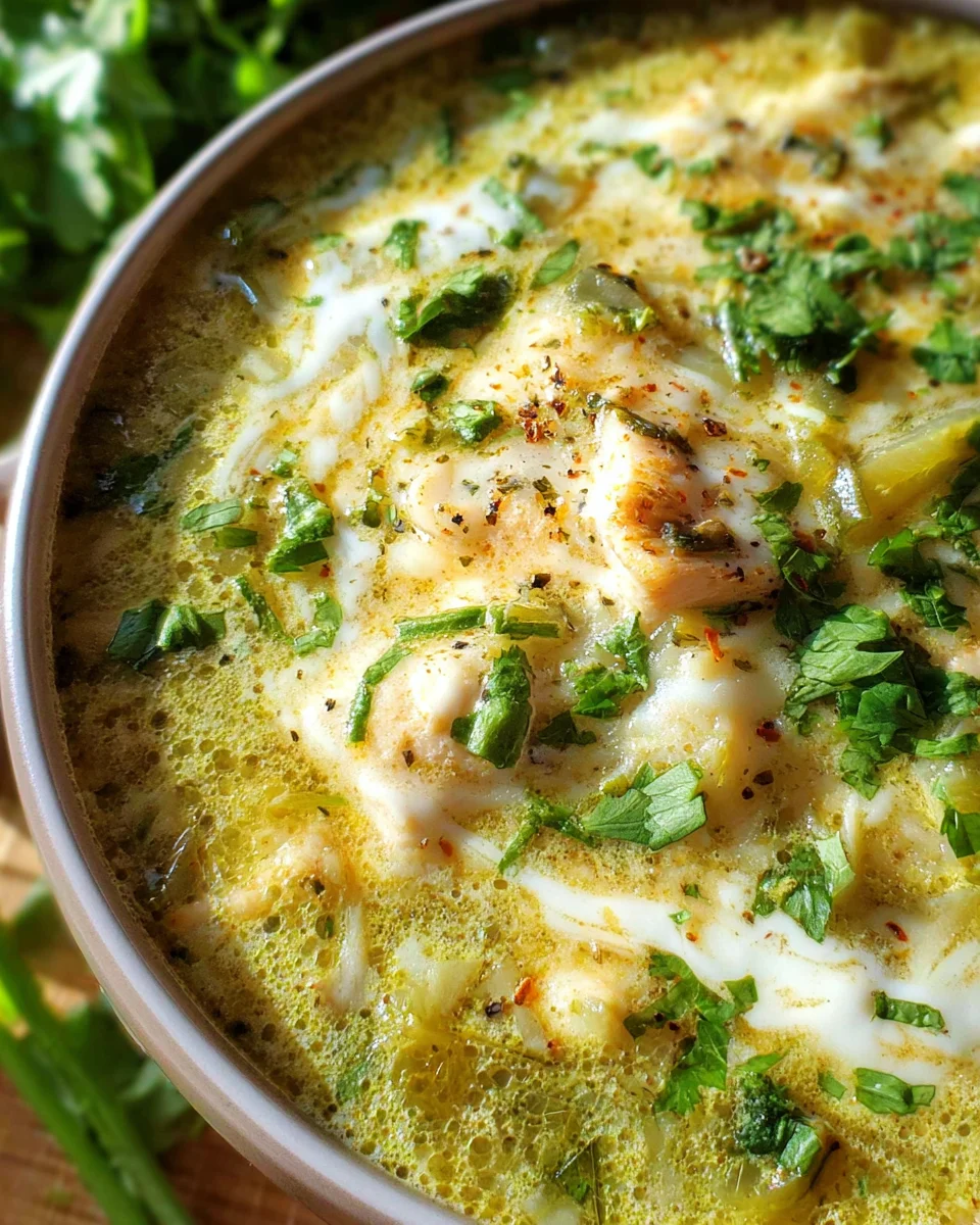 Green Chicken Enchilada Soup