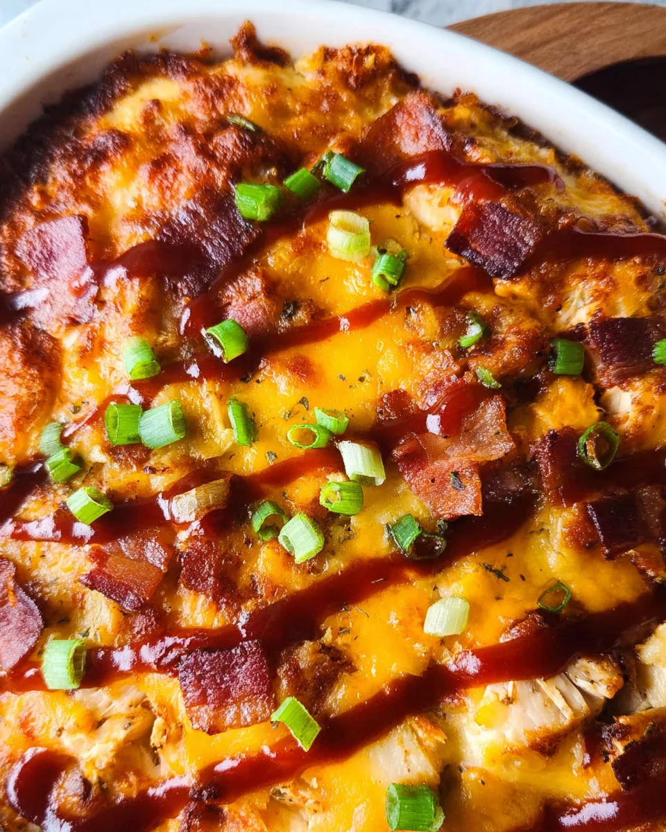 Keto BBQ Chicken Casserole
