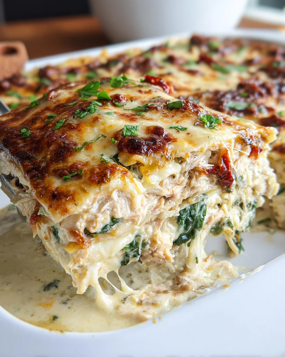 Marry Me Chicken Lasagna