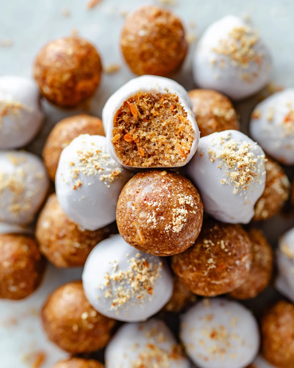 No Bake Carrot Cake Bites