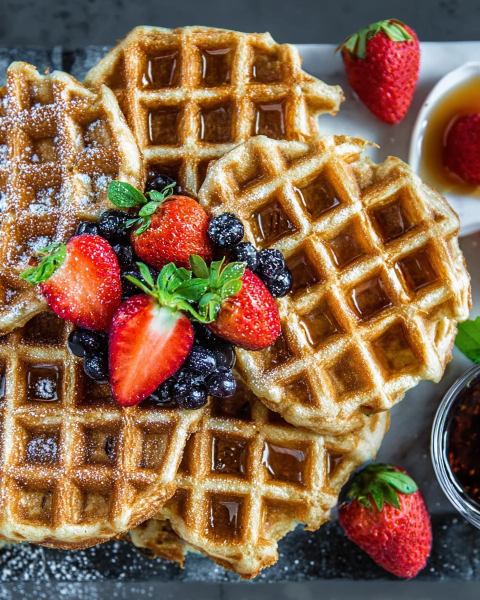 Oatmeal Cottage Cheese Waffles 13 Oatmeal