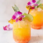 Pineapple Mango Rum Punch Recipe That is Almost too Pretty to Drink
