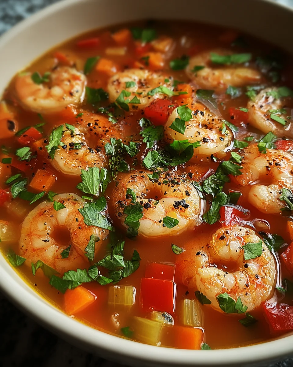 Quick and Spicy Shrimp Soup