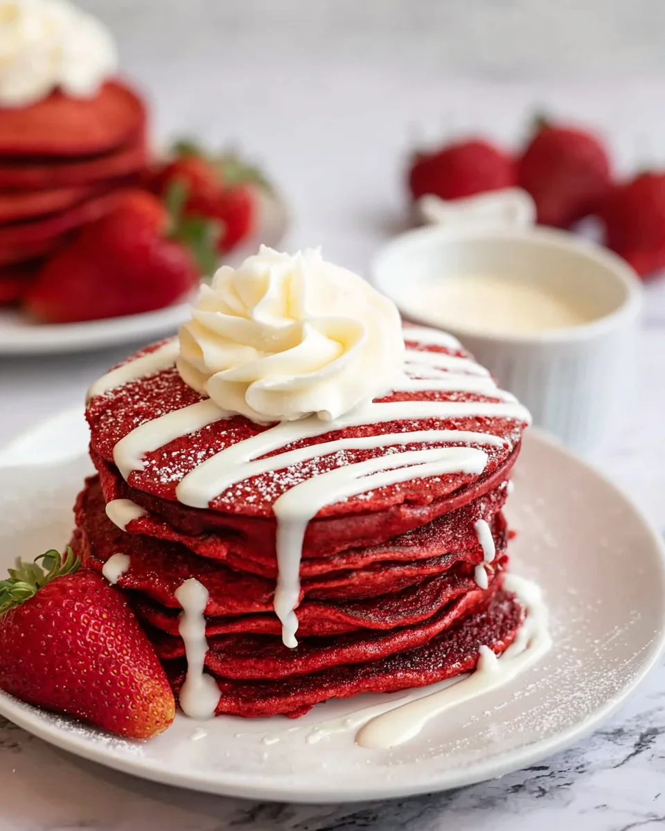 Red Velvet Pancakes