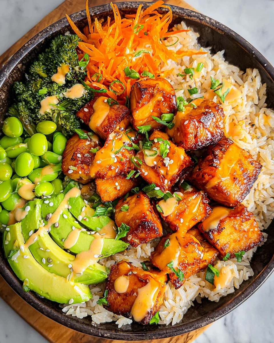 Salmon Teriyaki Bowl