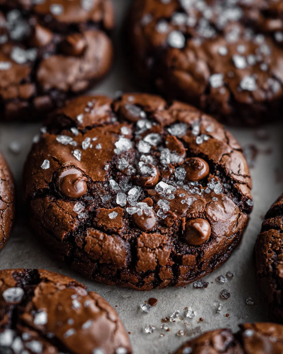 Salted Brownie Cookies