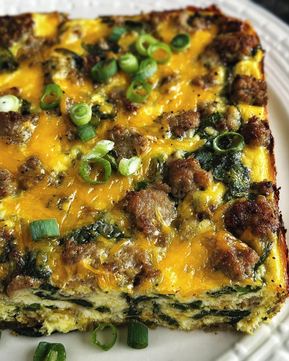 Sausage & Egg Keto Breakfast Casserole