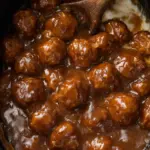 Slow Cooker Salisbury Steak Meatballs
