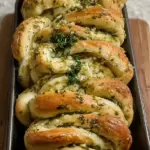 Sourdough Discard Garlic Pull Apart Bread