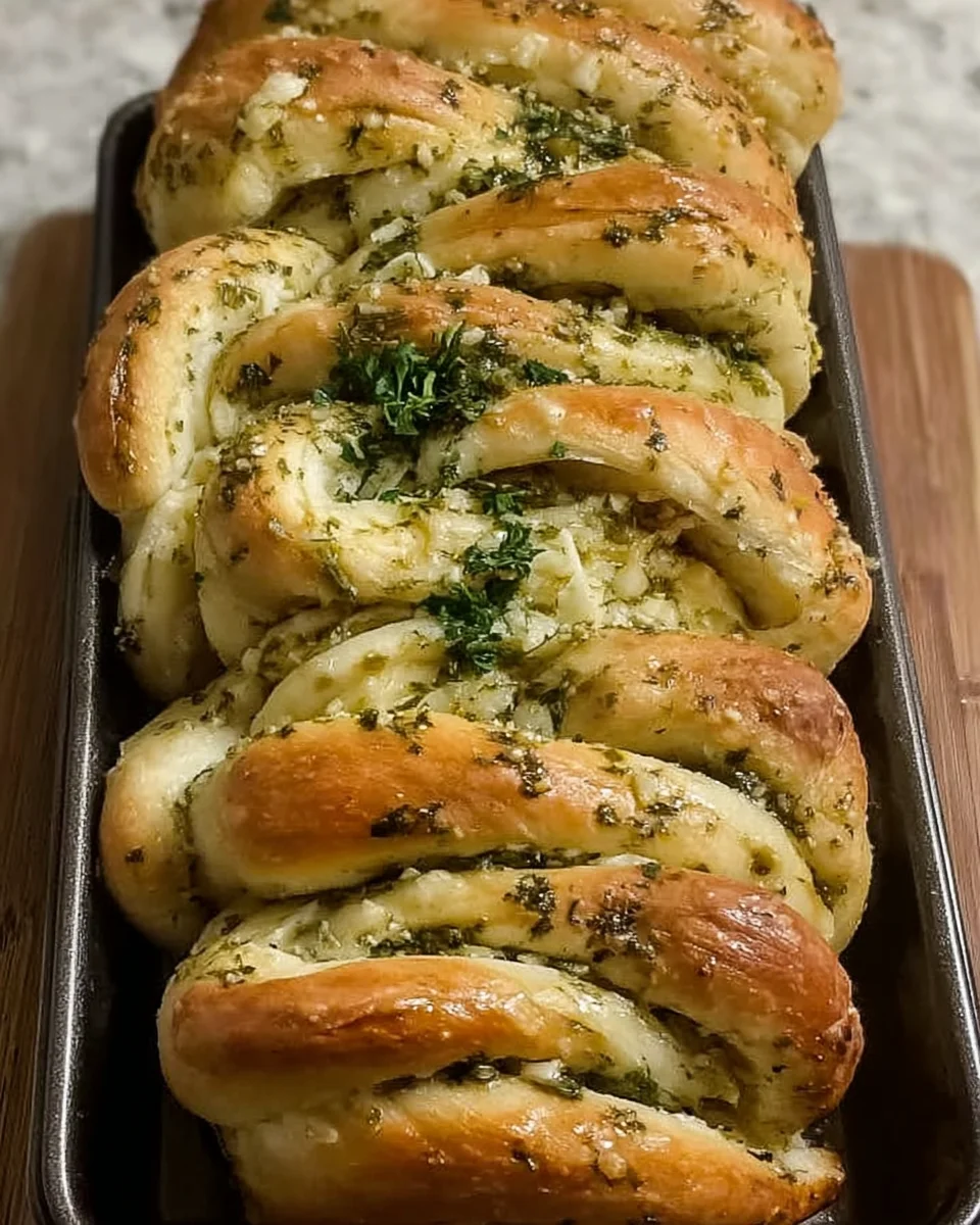 Sourdough Discard Garlic Pull Apart Bread