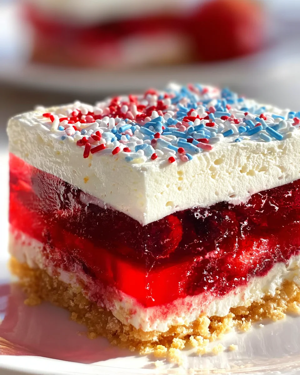 Summer Berry Jello Lasagna