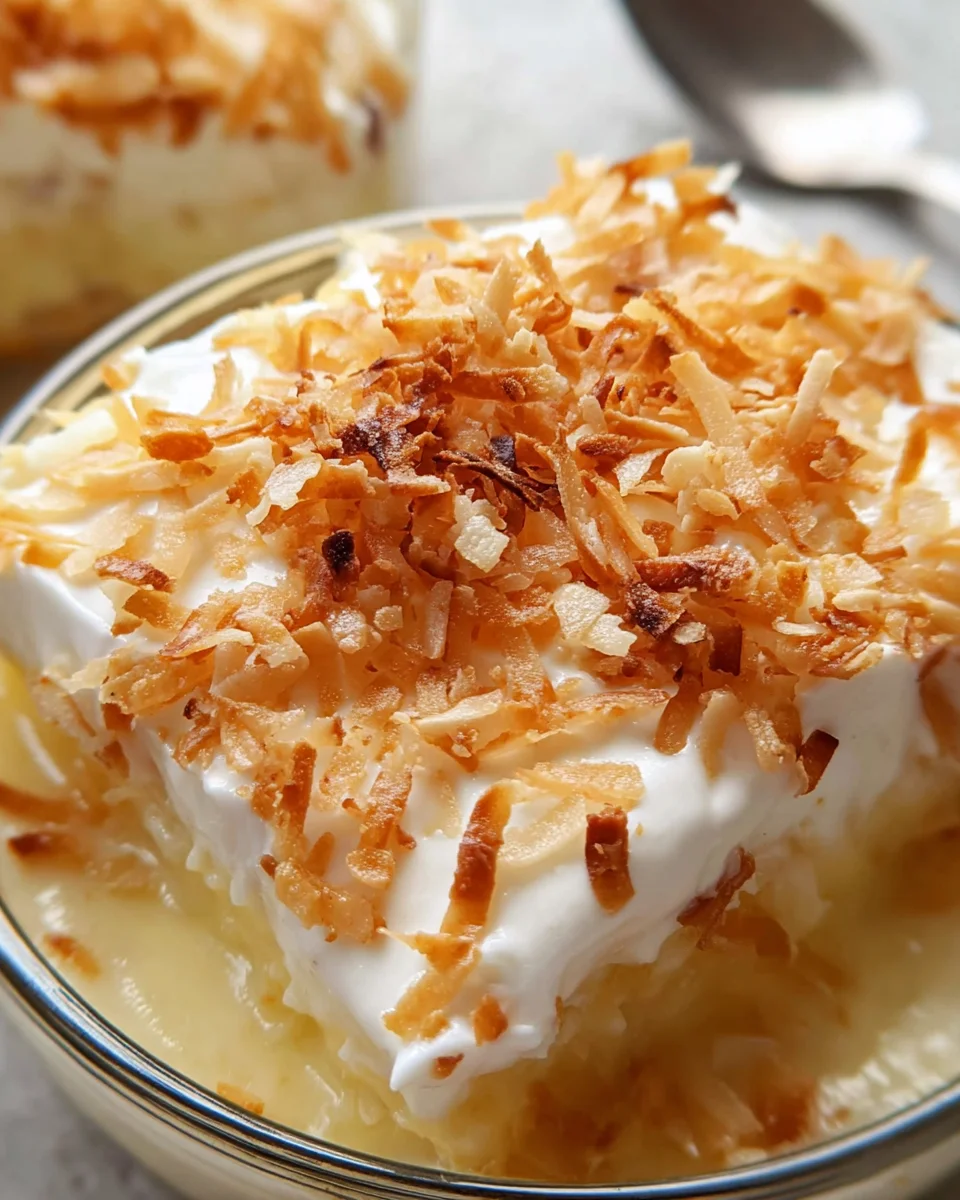 Toasted Coconut Pudding
