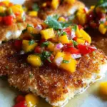 Tropical Coconut Crusted Fish with Mango Salsa