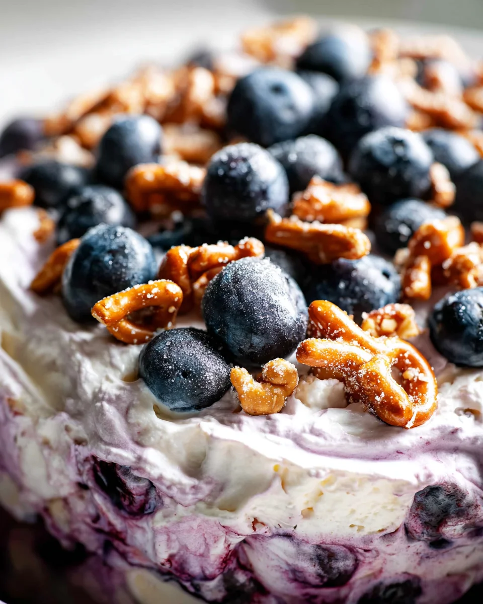 Blueberry Pretzel Salad