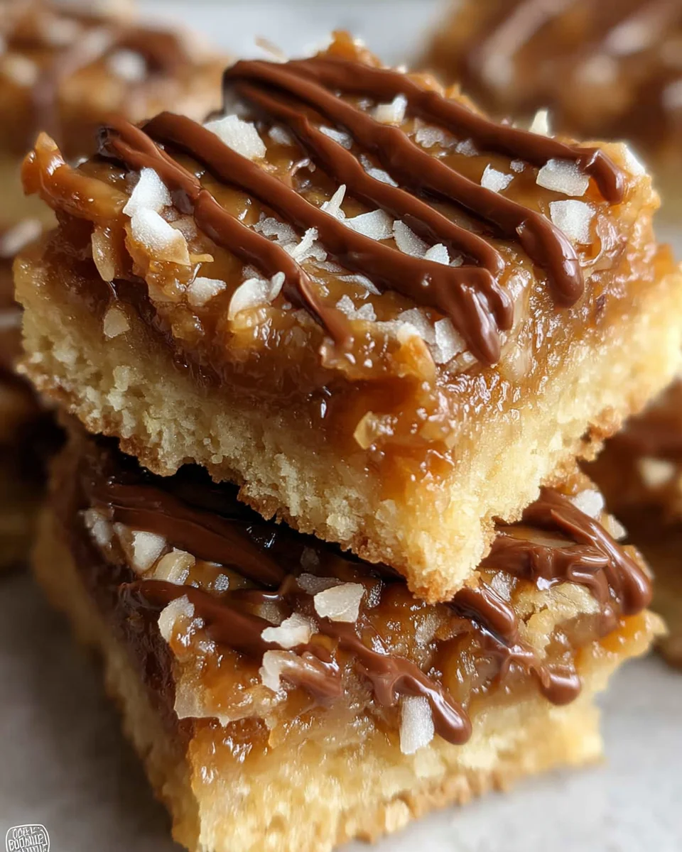 Caramel Coconut Bars