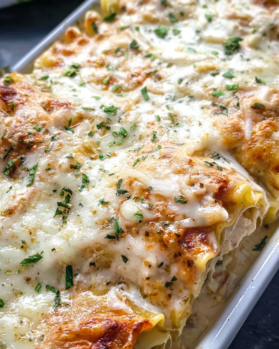Chicken Alfredo Lasagna Rolls 24 Chicken