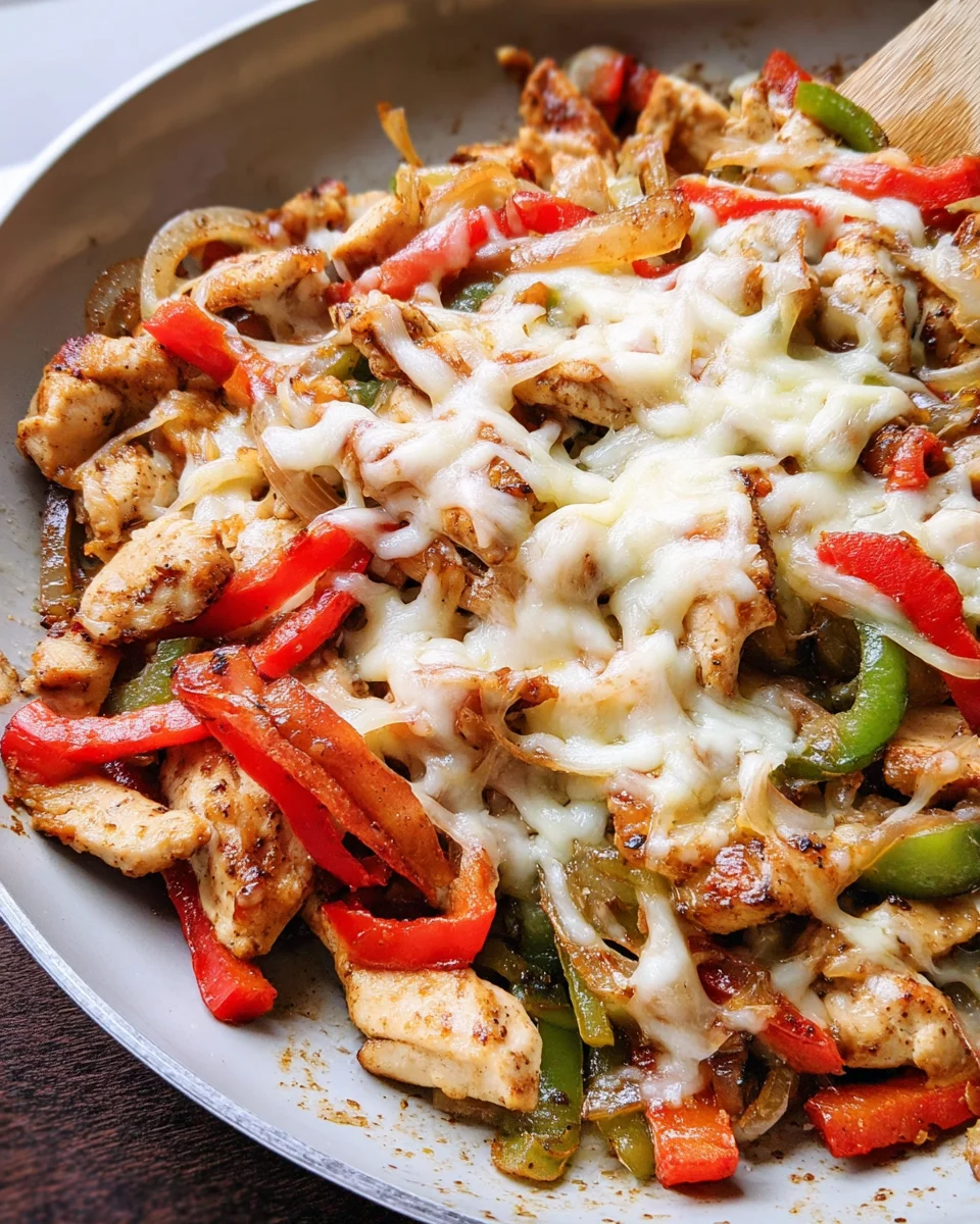 Chicken Cheesesteak Skillet