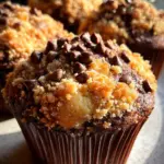 Chocolate Coffee Toffee Crunch Muffins