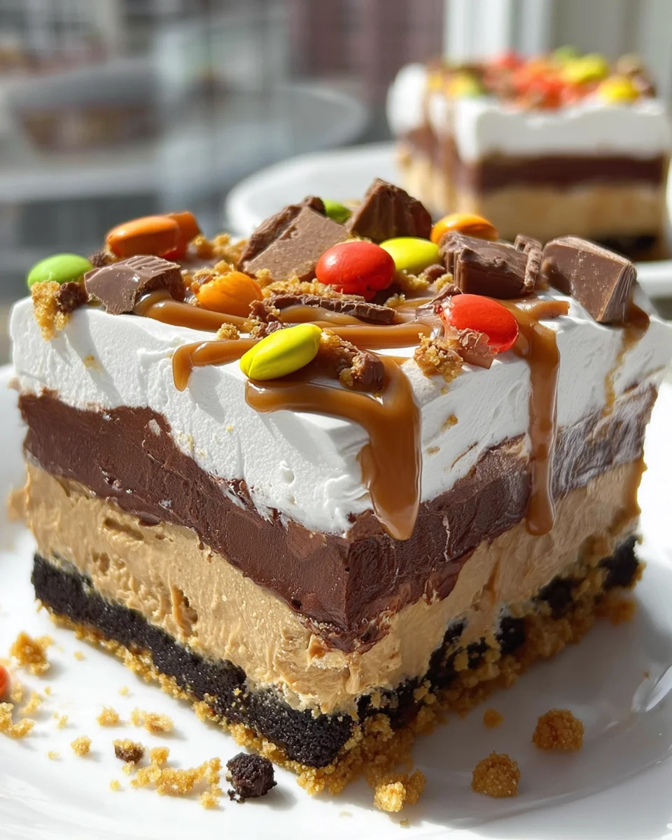 Chocolate Peanut Butter Lasagna