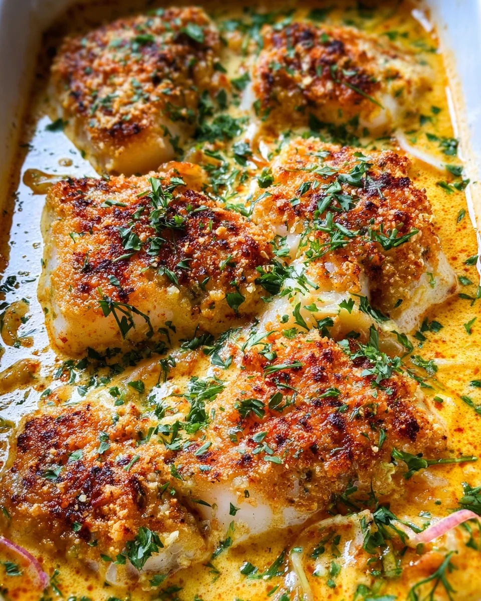 Creamy Baked Cod Recipe