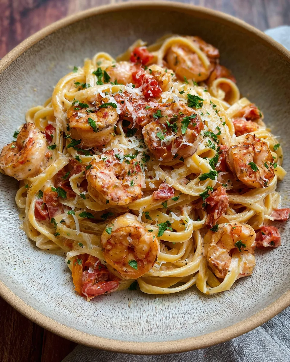 Creamy Cajun Shrimp pasta 20 Creamy