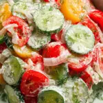 Creamy Cucumber Tomato Salad Recipe