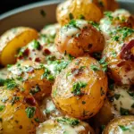 Creamy Garlic Baby Potatoes