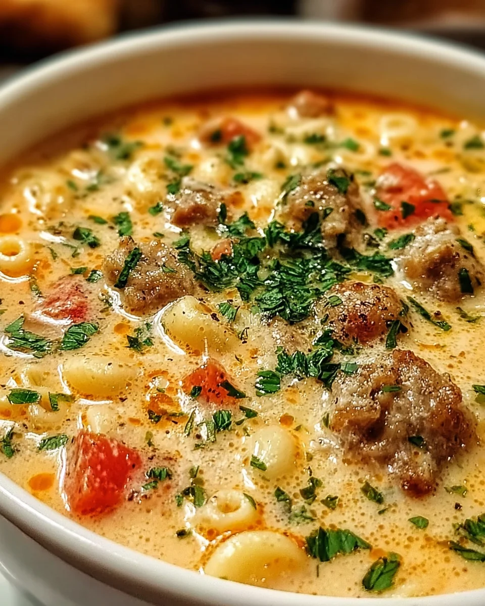 Creamy Parmesan Italian Sausage Ditalini Soup 21 Creamy