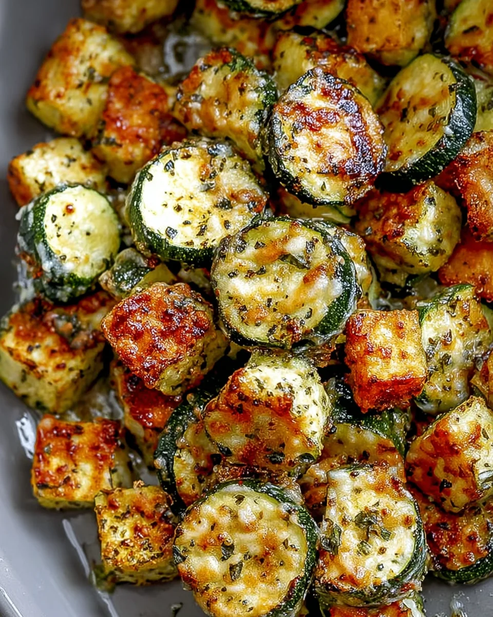 Crispy Air Fryer Zucchini Parmesan Recipe