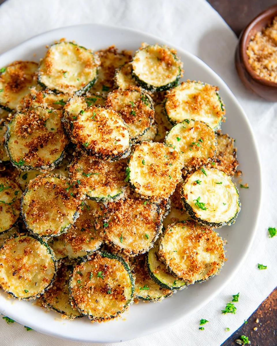 Crispy Baked Zucchini Chips