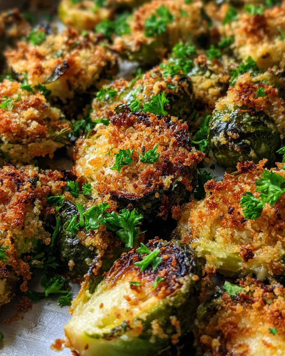 Crispy Parmesan-Crusted Roasted Brussels Sprouts