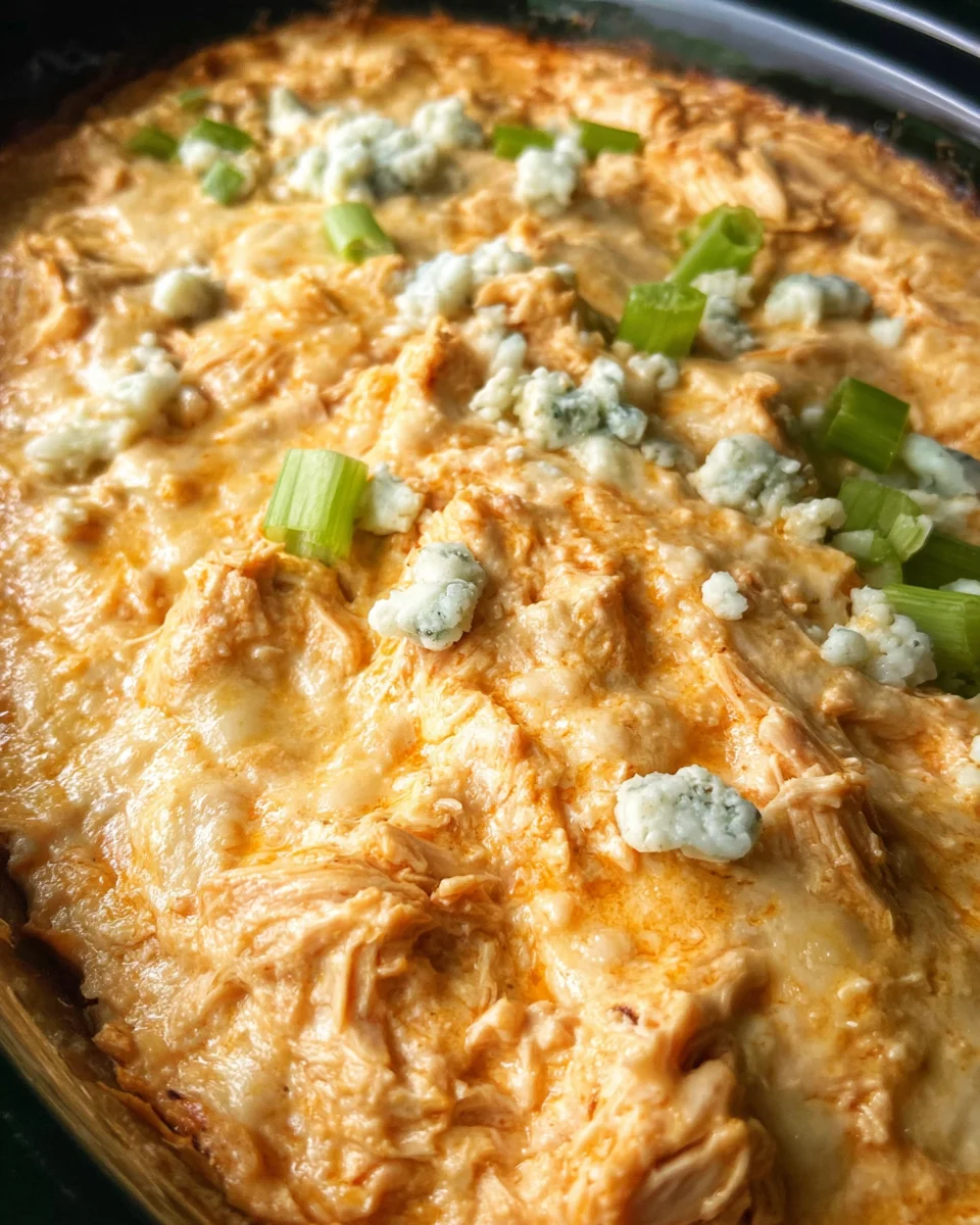 Crockpot Buffalo Chicken Dip