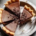 Dark Chocolate Chess Pie